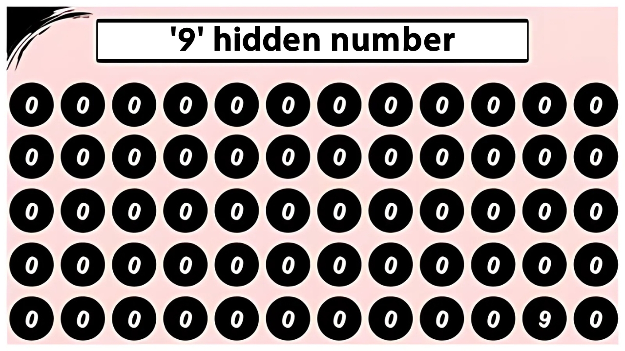 '9' hidden number